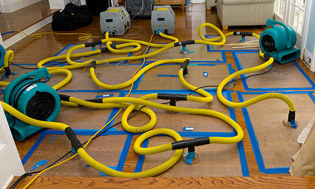 Professional Flood Damage Restoration technician working in Jonesboro, ME